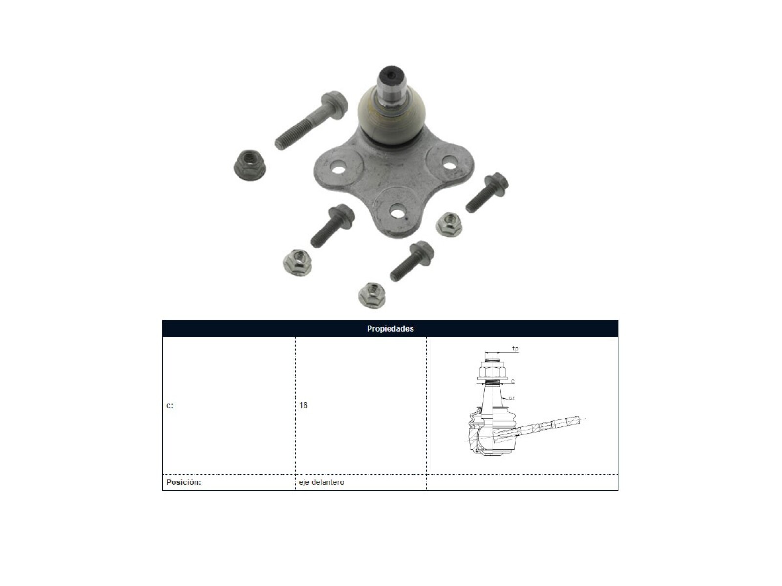 Rotula Del Citroen Nemo, Peug Bipper 11-25 Der/Izq 
