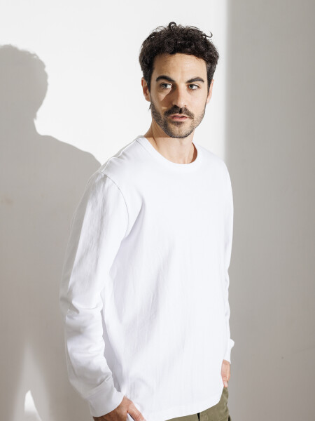 T-SHIRT LADS M. LARGA BLANCO