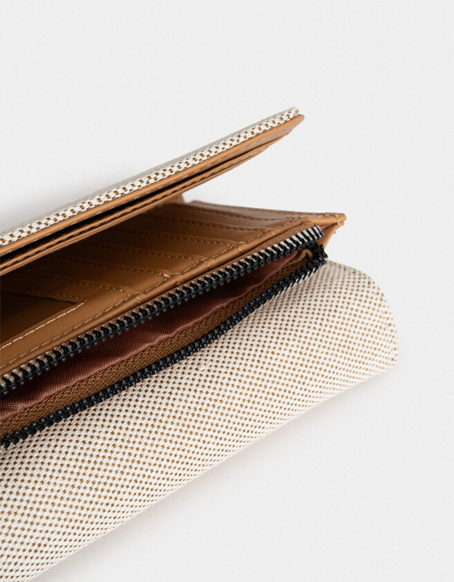 Ficheros Billetera Fichero Suede - Blanco Crudo