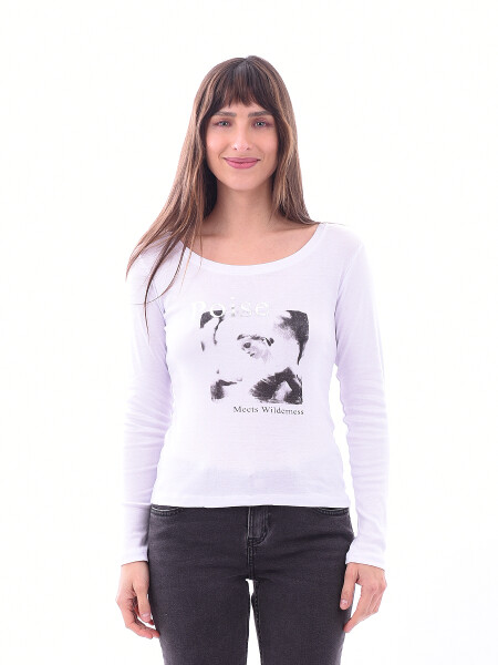 REMERA POISE BLANCO