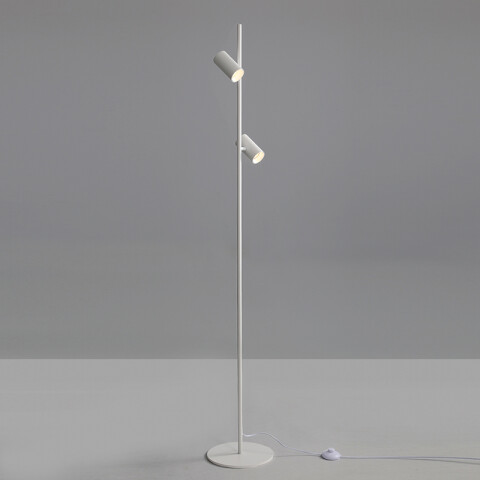 Lámpara de pie blanco 2xGU10 Ø250x1610mm BA0054