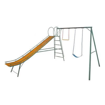 Juego Combinado Infantil con tobogán N°5. 1hamacas de cincha y trapecio. Juego Combinado Infantil con tobogán N°5. 1hamacas de cincha y trapecio.