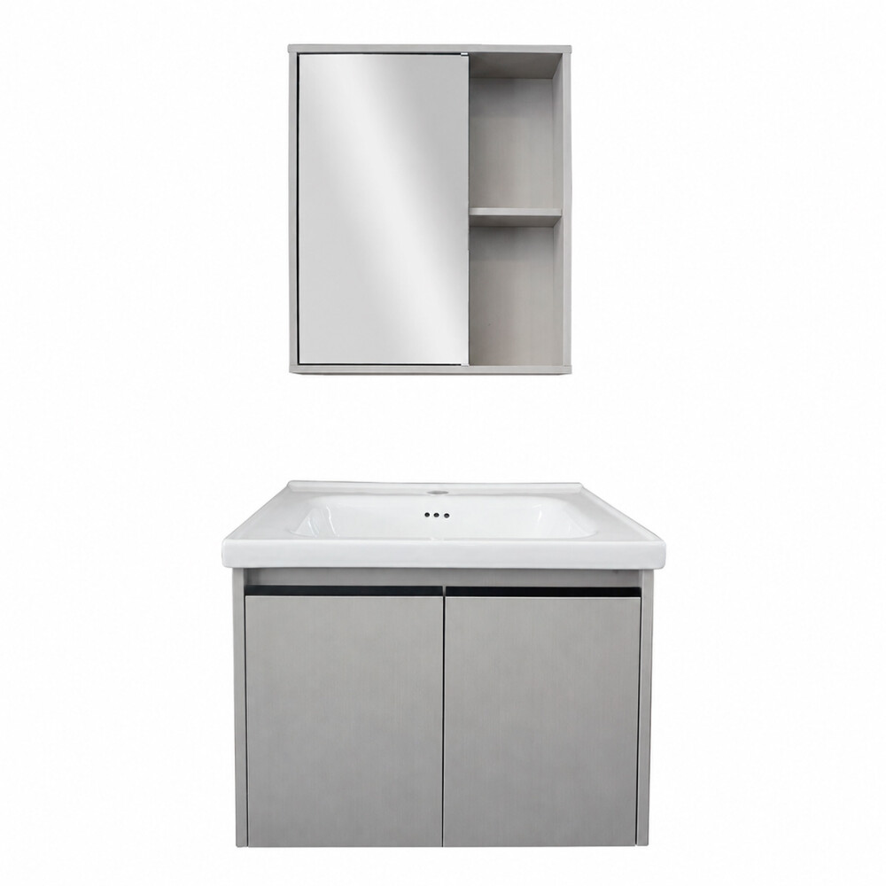 CONJUNTO DE BAÑO HABITARE MODELO 308-60 / MUEBLE+ BACHA + ESPEJO Conjunto De Baño Habitare Modelo 308-60 / Mueble+ Bacha + Espejo
