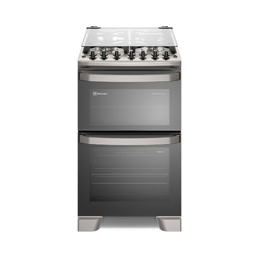 Cocina 4 Hornallas Doble Horno Inox Acero inoxidable