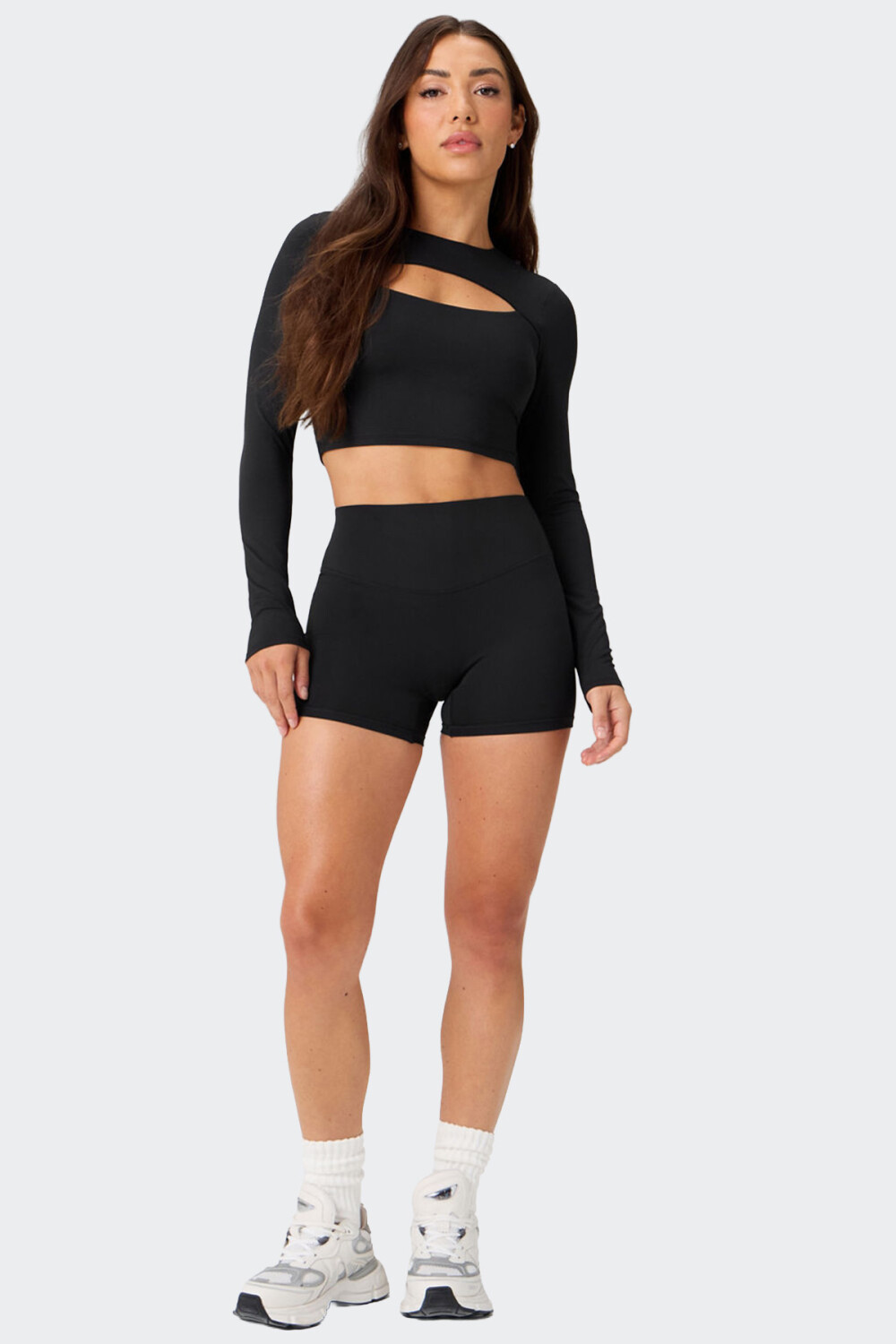 Short Fabletics No Seam Pure Luxe Negro