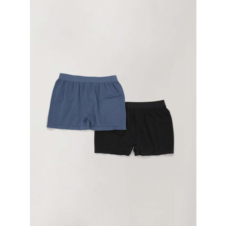 Boxer sin costura Azul