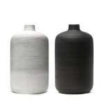 FLORERO CERAMICA D13x25CM BLANCO/NEGRO MATE FLORERO CERAMICA D13x25CM BLANCO/NEGRO MATE