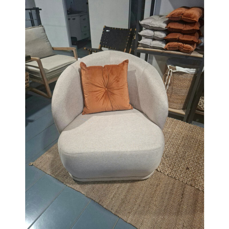 Poltrona Aura giratoria Beige Poltrona Aura giratoria Beige
