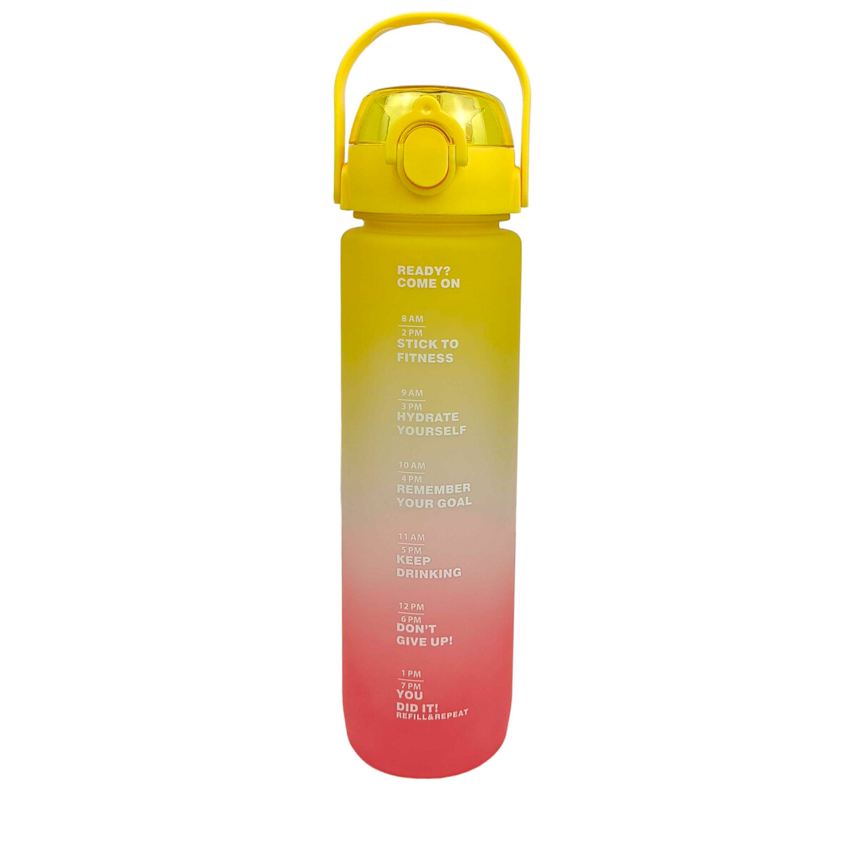 Botella degradé colores fuertes con asa - Amarillo 