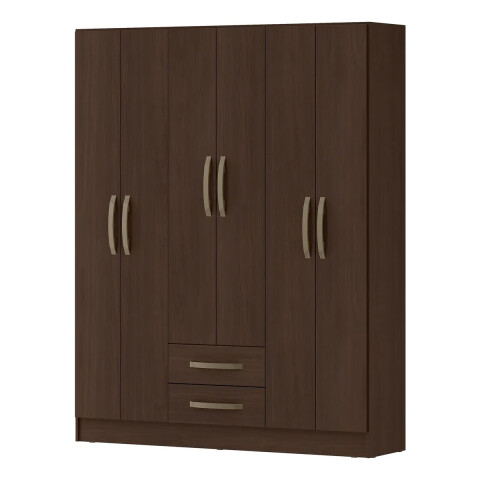 Ropero 6 Puertas 2 Cajones Armario Placard Roperia marron Ropero 6 Puertas 2 Cajones Armario Placard Roperia Marron