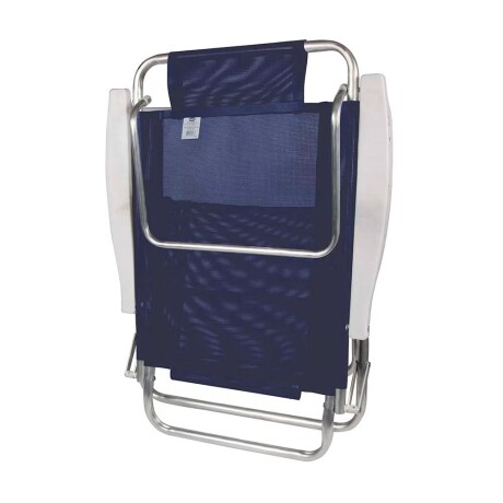 Reposera Silla Reclinable 6 Posiciones Aluminio Mor Summer Azul