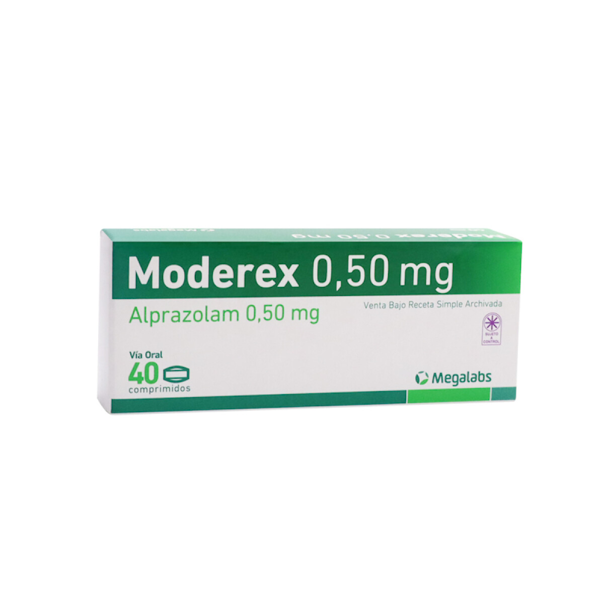 MODEREX 0.50 CJ X 40 COMPRIMIDOS 