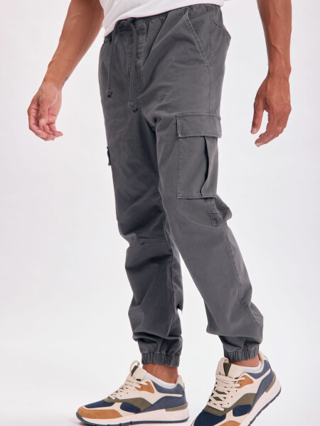Pantalón cargo jogger Gris Oscuro