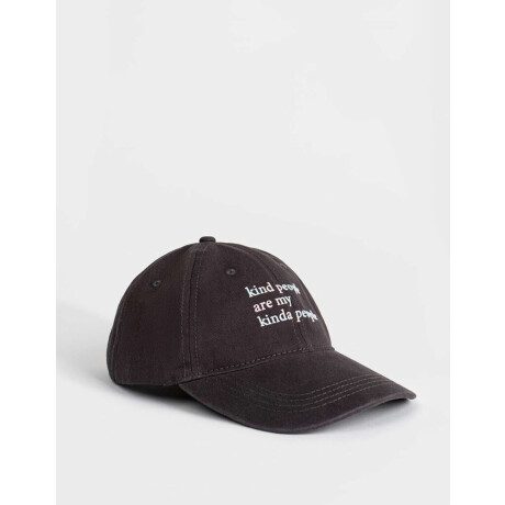 Gorra Canvas ''kind People'' Negro