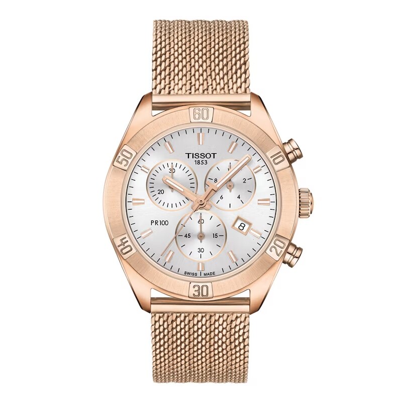 Reloj Tissot PR 100 Sport Chic Cronograph T1019173303100 correa acero para mujer Reloj Tissot Pr 100 Sport Chic Cronograph T1019173303100 Correa Acero Para Mujer