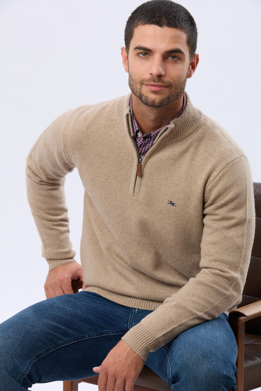 BUZO DE LANA DE ABRIGO Beige