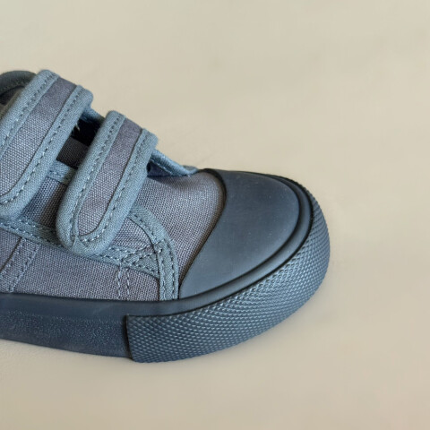 Zapatillas De Lona Velcro Navy