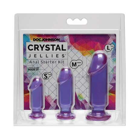 Anal Starter Kit Crystal Jellies Violeta Anal Starter Kit Crystal Jellies Violeta