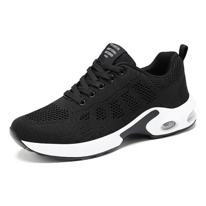 Championes De Dama Calzado Sport Gran Comodidad Running Negro