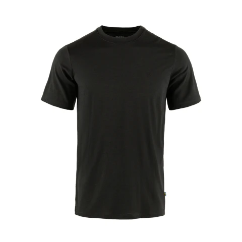 Abisko Wool SS M - Hombre Black