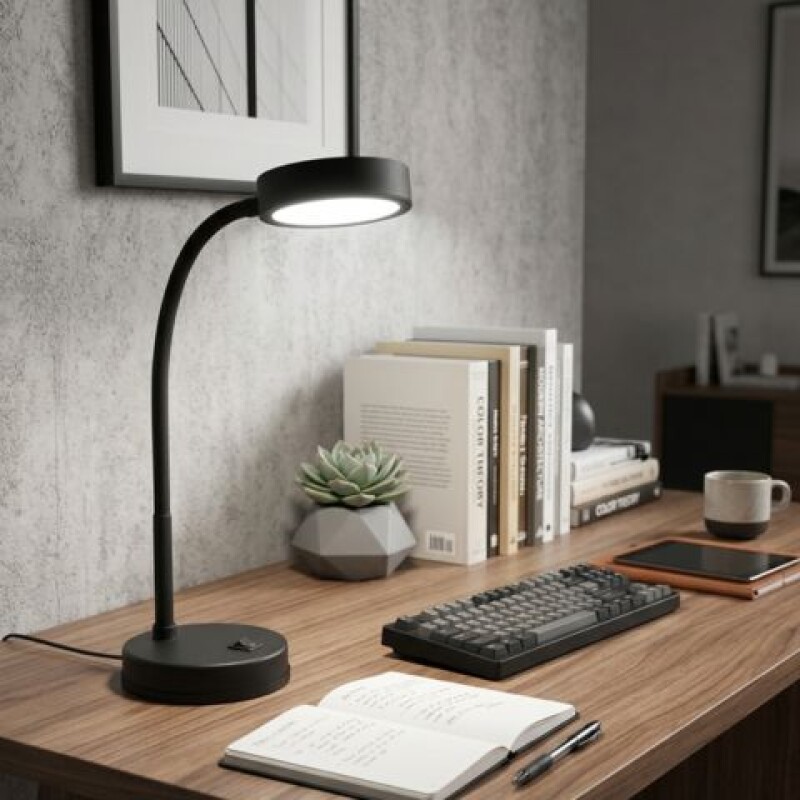 VELADOR DE MESA ELO 6W NEGRO 6500K VELADOR DE MESA ELO 6W NEGRO 6500K