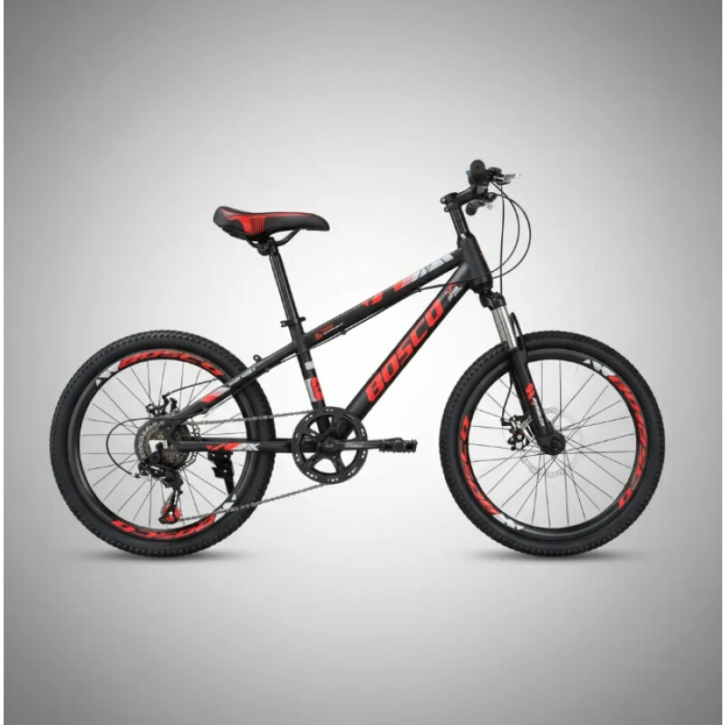 Bicicleta Montaña Rodado 20 Con 7 De Velocidad Aro 20 Rojo