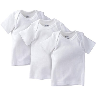 Camiseta Blanca 6-9 M Gerber 3 Uds. Camiseta Blanca 6-9 M Gerber 3 Uds.