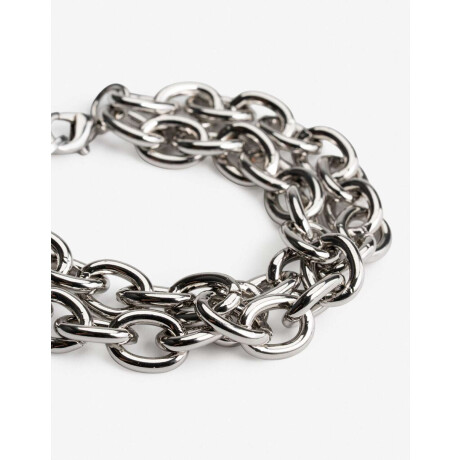 Pulseras Flexibles Metal Plateado Rodio