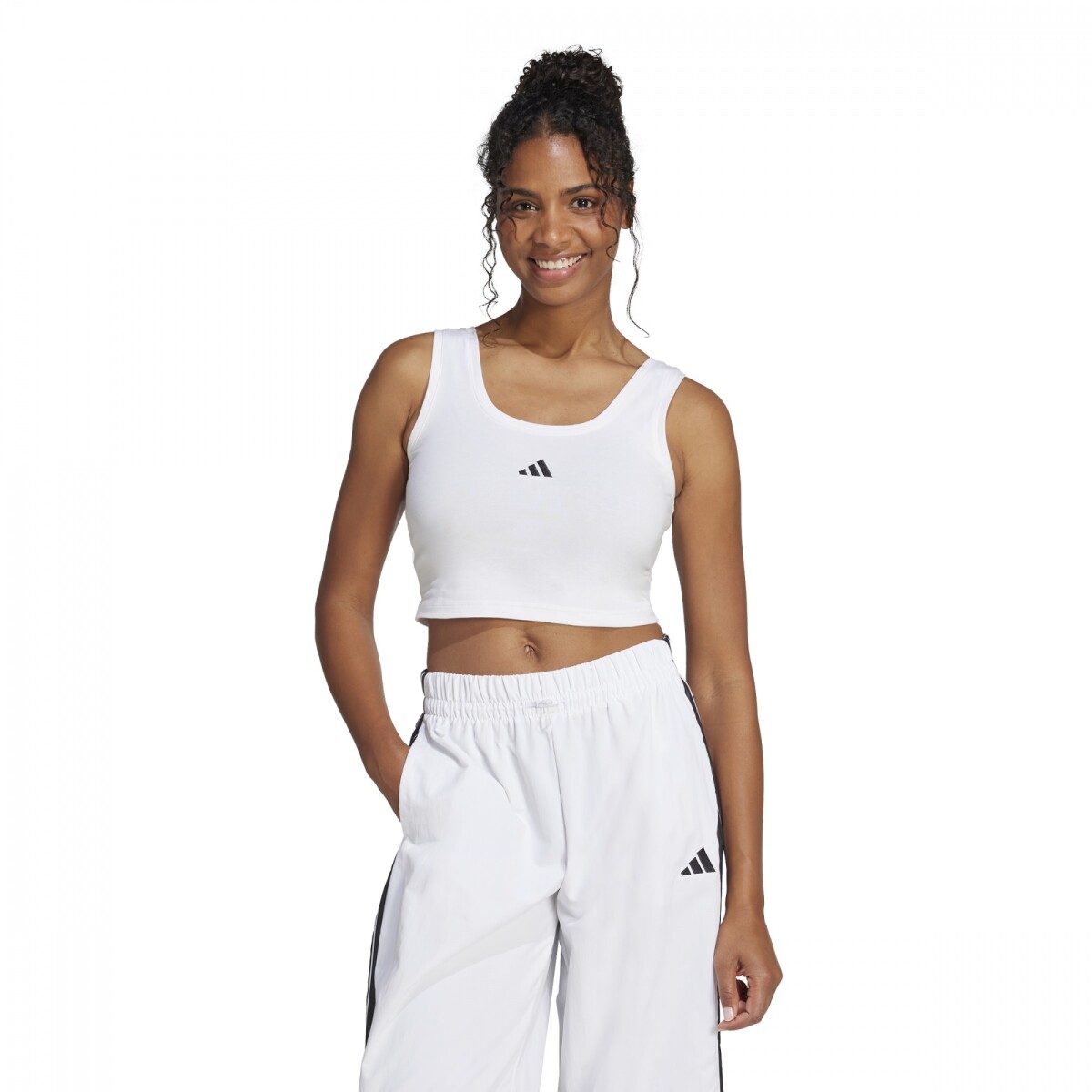 Musculosa ADIDAS W SL SJ TK Mujer JD0545 - Blanco-negro 