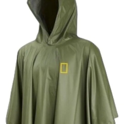 Poncho De Lluvia National Geographic Impermeable verde