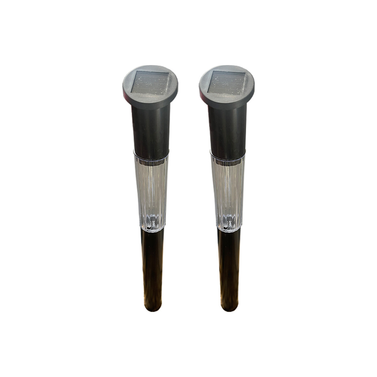 Kit 2 estacas solares LED luz cálida IP44 Ø50x70mm - IX3046 