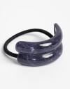 Gomitas Elásticas Glossy Pony Cuff De Acrilico Glossy. - Azul Noche