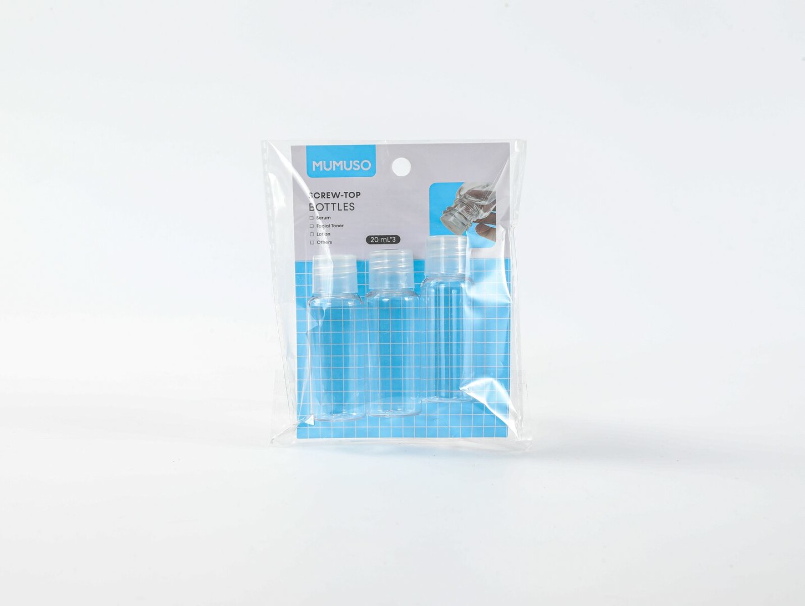 BOTELLAS CON TAPA A ROSCA (20 ML X3) 