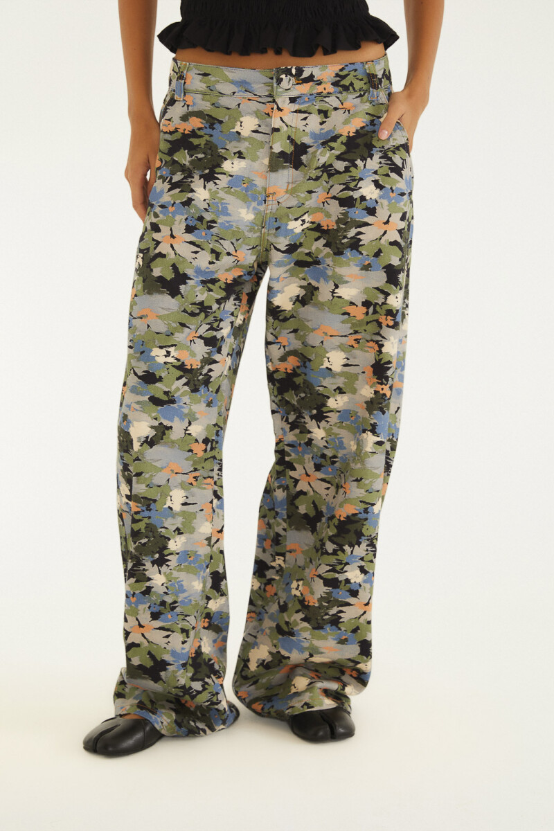 PANTALON ESTAMPADO Multicolor