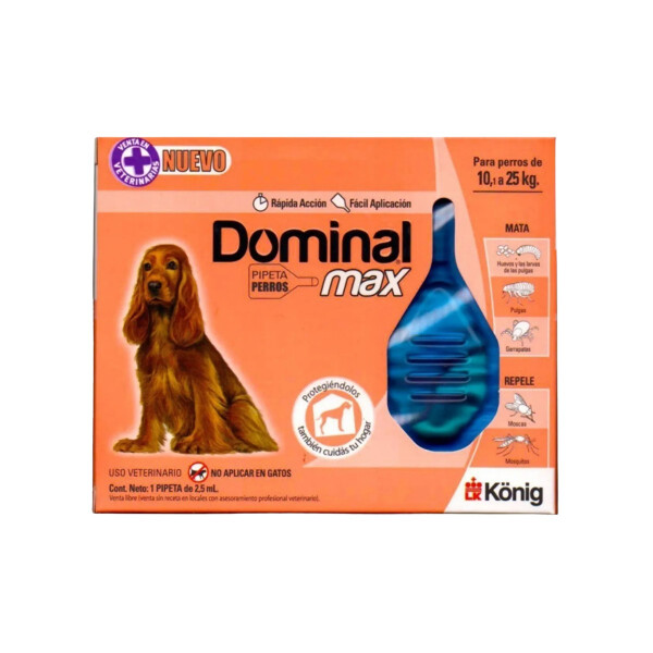 ANTIPARASITARIO KONIG DOMINAL MAX PERRO 10-25KG ANTIPARASITARIO KONIG DOMINAL MAX PERRO 10-25KG