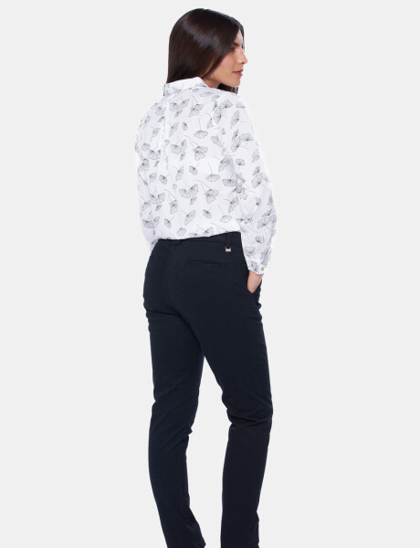 PANTALÓN SKINNY DE GABARDINA Negro