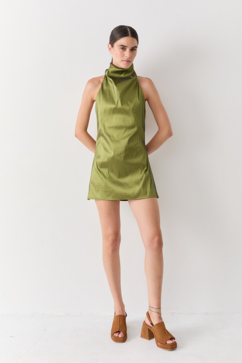 VESTIDO HALTER PARTY Verde