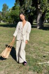 Long Smock Shirt Brocato Crudo