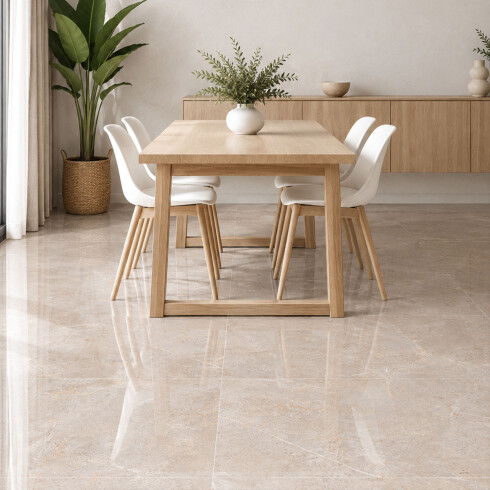 CERÁMICA 75X75 BRILLO PULIDO GAMAS DE BEIGE MARMOLADOS GAMAS DE BEIGE