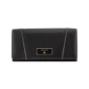 Small Leather Good Fleura Slg Phone Clutch Wallet Black