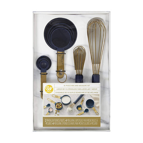 Set de Utensilios Blue Gold x10 Set de Utensilios Blue Gold x10