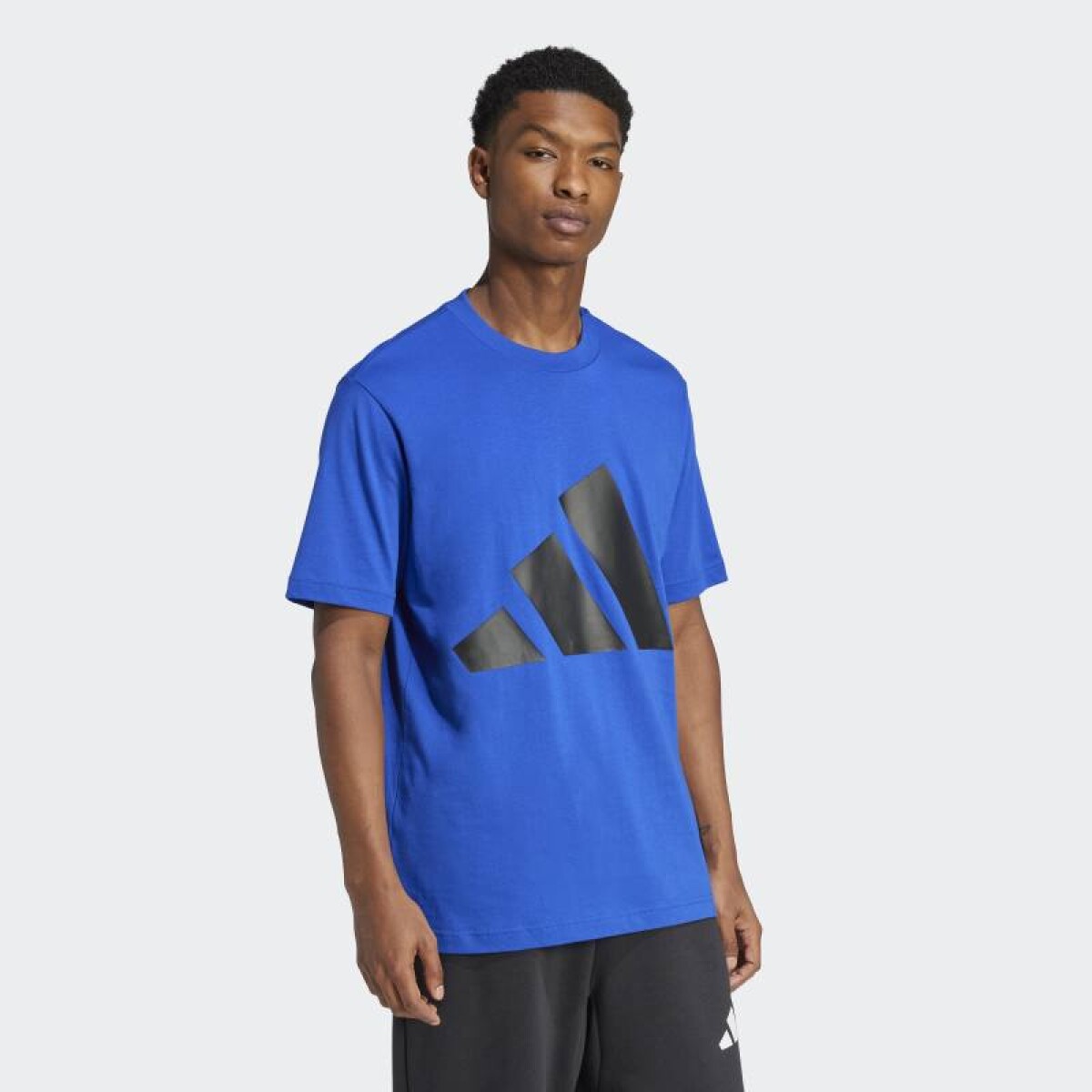 Remera Adidas Essentials Logo Grande - Azul 