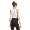 CROP TOP ADIDAS W 3S PAD TK de Mujer - JZ6876 Blanco