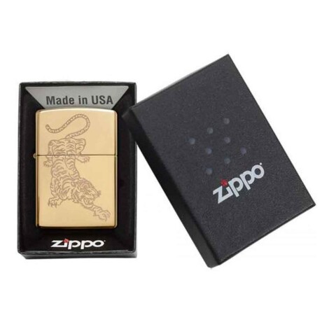 Zippo Tattoo Tiger Design Gold 001