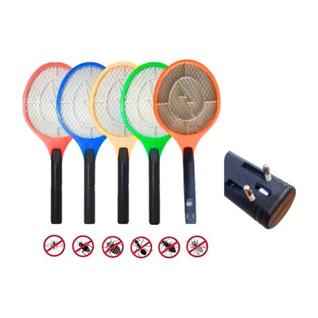 Raqueta Eléctrica Mata Insectos Moscas Mosquitos AZUL