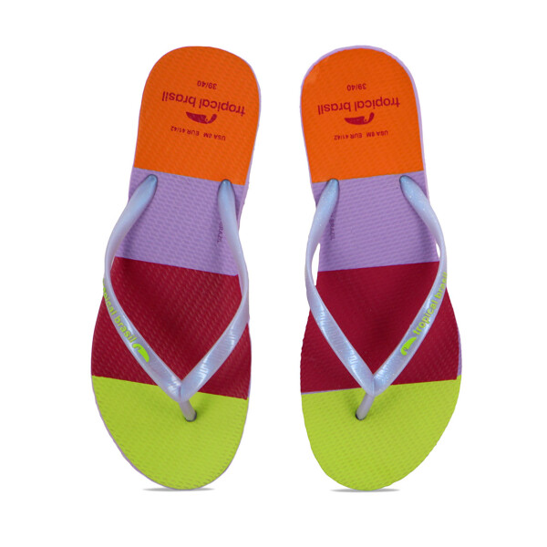 Tropical Brasil Ojota Slim Fashion Premium De Mujer - Lila/lila Lila-lila