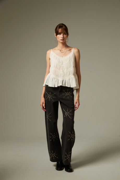 Musculosa Jata Marfil / Off White