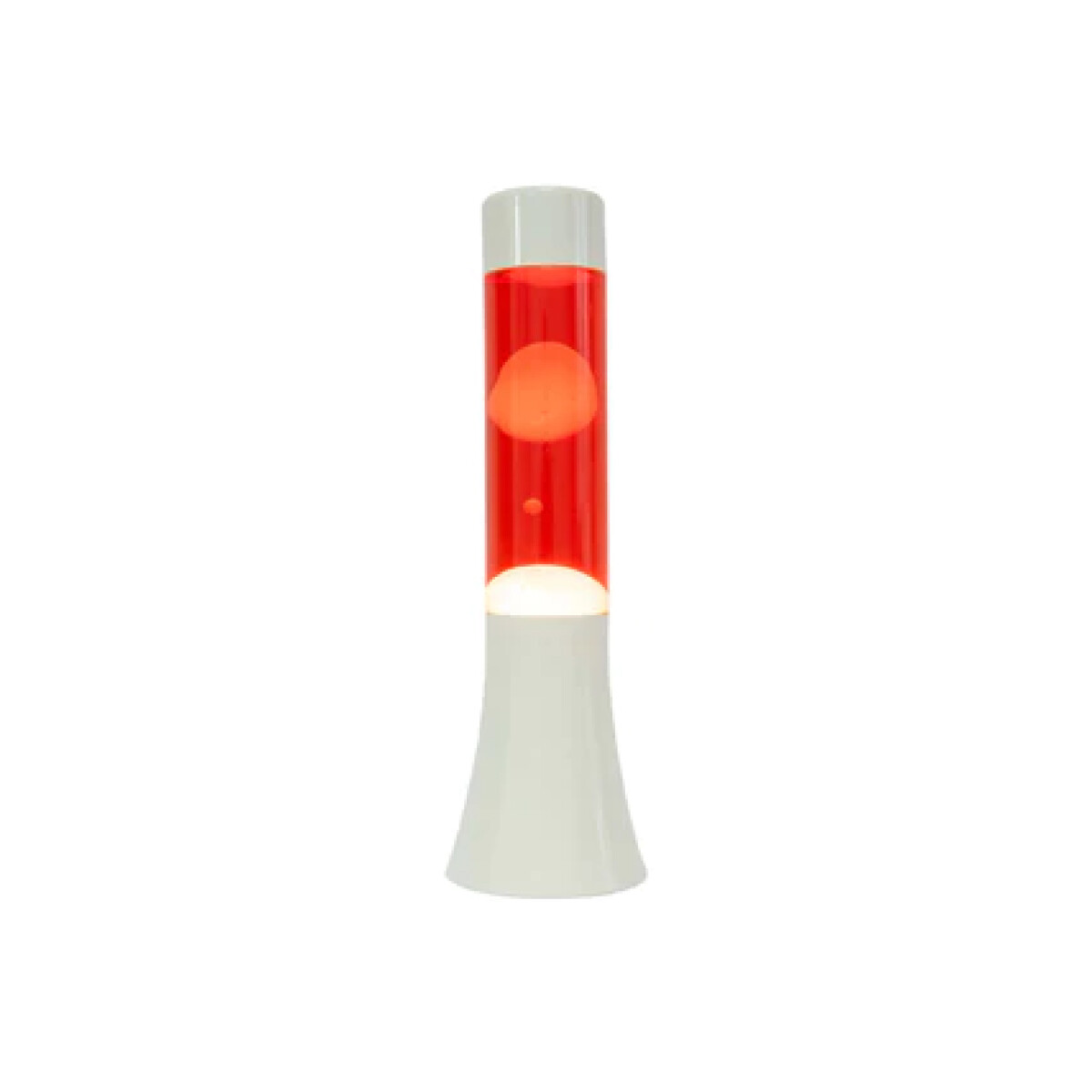 Lámpara de lava blanca y roja de 30 cm 