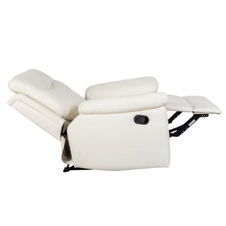 RECLINER 1 CUERPO SIMIL-CUERO NATURAL-BEIGE LEXUS CREMA
