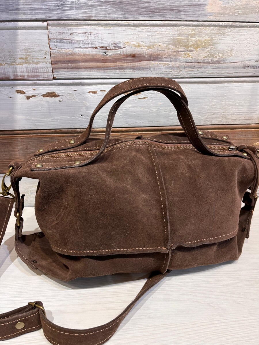 Bolso Mini Rodeo - Chocolate Gamuza 